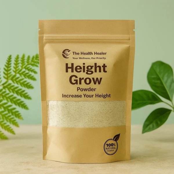 The Health Healer Height Grow Powder – 100% Natural Height Increase Supplement for Daily Growth & Wellness